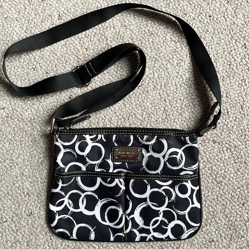 Nine West vinyl crossbody bag